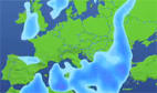 Schnee rollt über Italien und Südosteuropa