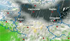 Regen zieht von Nord nach Süd